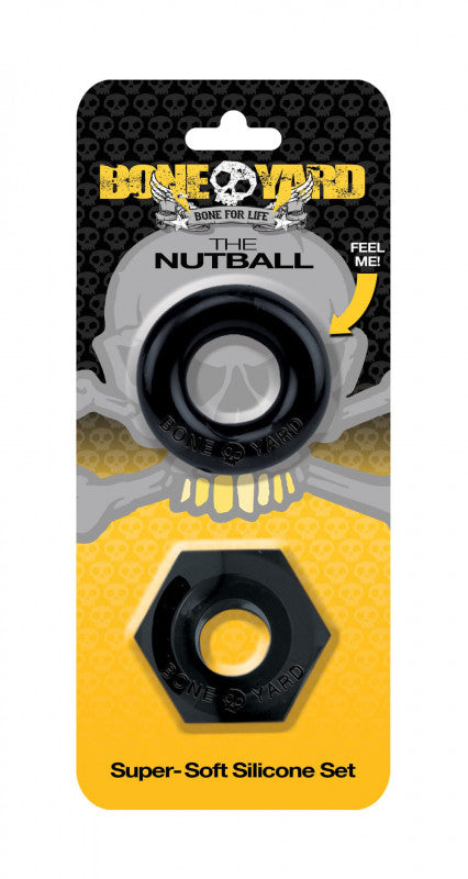 Boneyard the Nutball  Ring Set - Black