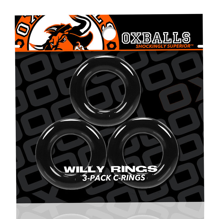 Willy Rings 3-Pack  Rings - Black