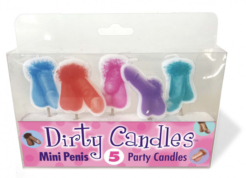 Dirty Penis Candles 5 Party Candles