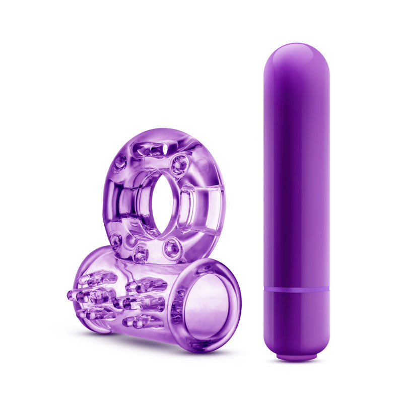 Play With Me - Vibrating Lovers Ring - Purple