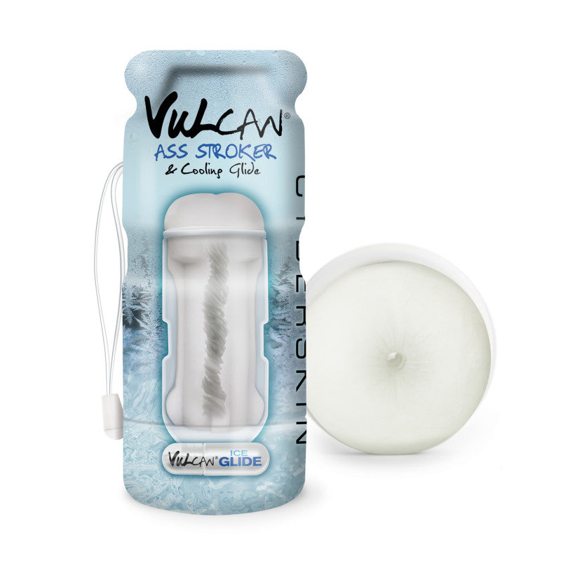 Cyberskin Vulcan Ass Stroker W/cooling Glide -  Frost