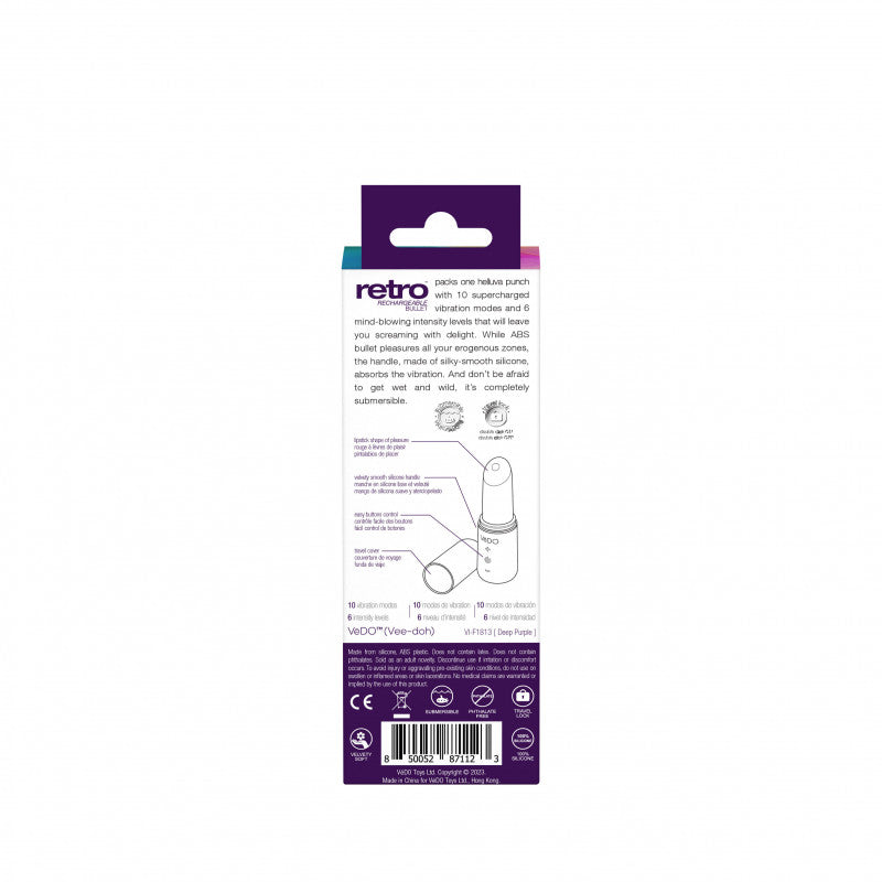 Retro Rechargeable Bullet - Purple