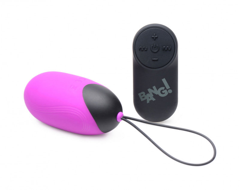 XL Silicone Remote Vibrating Egg - Purple