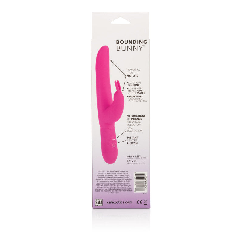 Posh 10-Function Silicone Bounding Bunny -  Pink