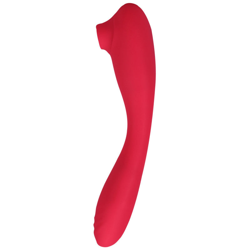 This Product Sucks - Sucking  Stimulator  With Bendable G-Spot Vibrator - Pink