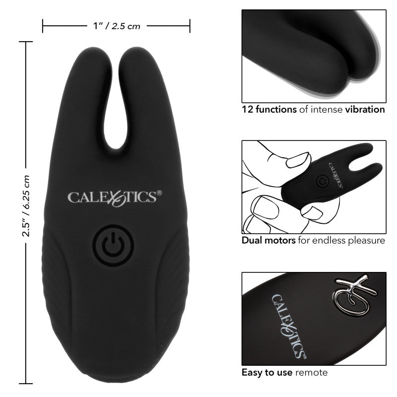 Silicone Remote Nipple Clamps - Black