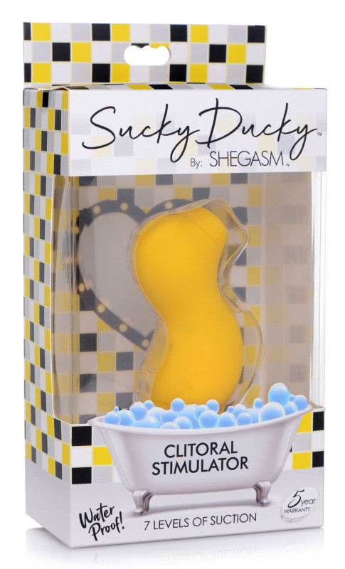 Sucky Ducky Silicone  Stimulator - Yellow