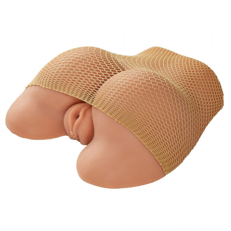 Body Mold Stroker - Pleasure  and Rear - Wide-Spread Legs - Tan