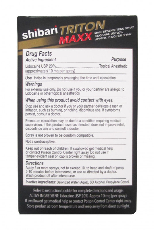 Triton Maxx Desensitizing Spray - 1 Fl. Oz. / 30  ml