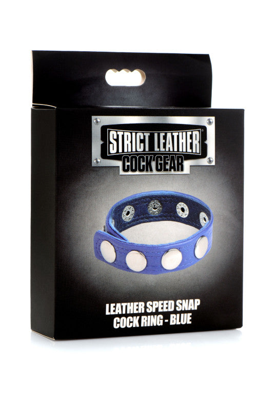 Gear Leather Speed Snap  Ring - Blue