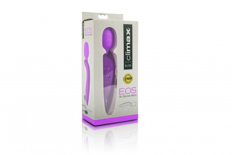 Climax Elite Eos - Rechargeable 9x Silicone Wand  - Purple
