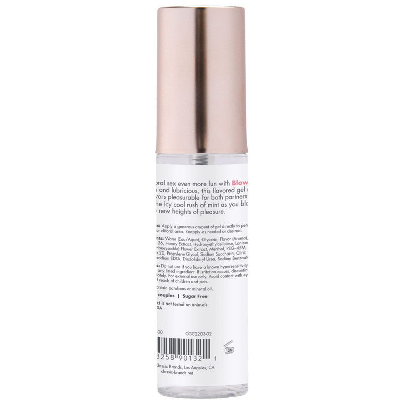 Blow Me  Sex Gel Electric Mint 2 Fl. Oz.
