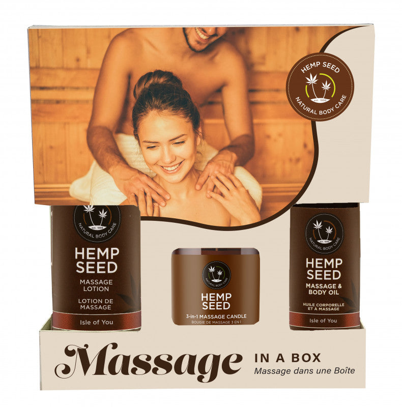 Hemp Seed Massage in a Box Gift Set - Isle of You