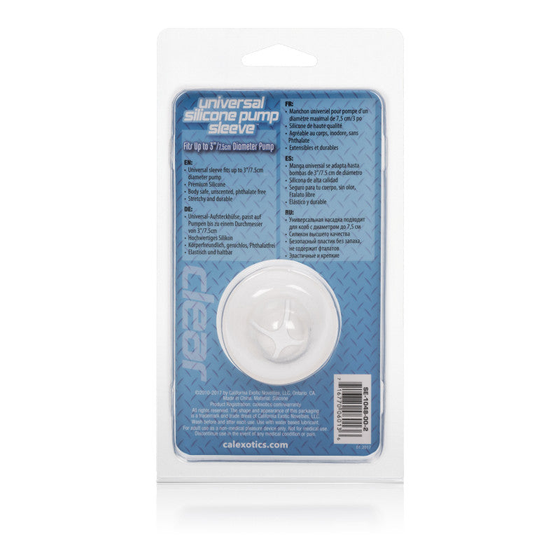 Universal Silicone Pump Sleeve Clear