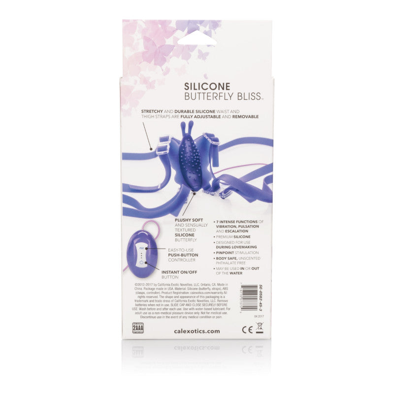 7-Function Silicone Love Rider Butterfly Kiss - Purple