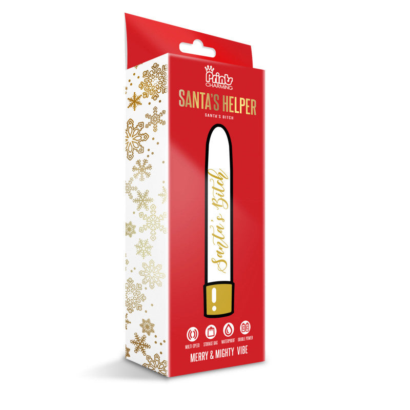 Prints Charming Santas Helper Merry and Mighty  Vibe - Santas Bitch