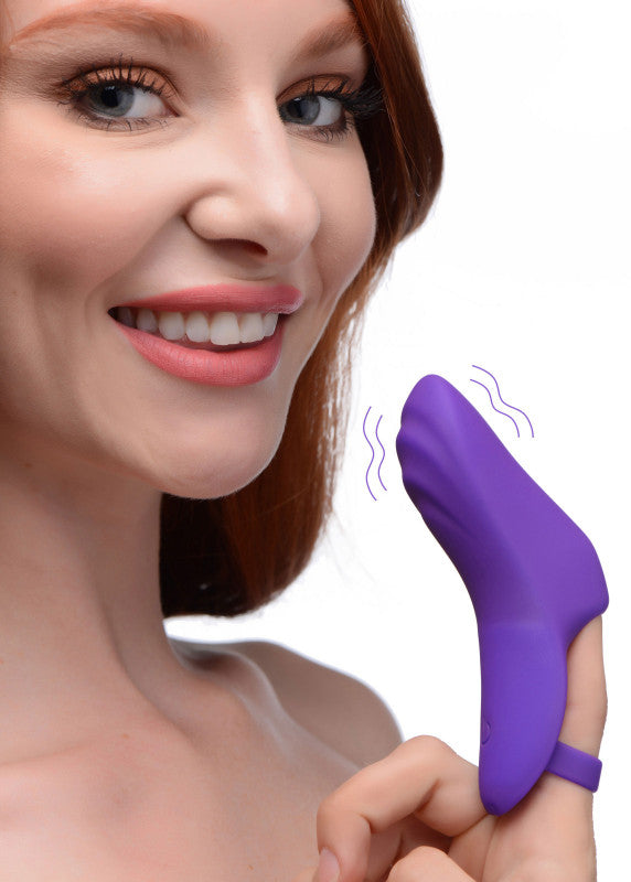 7x Finger  Pro Silicone Vibrator - Purple