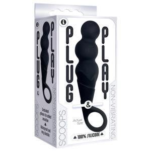 The 9's Plug and Play Silicone Plug Scoops - Black