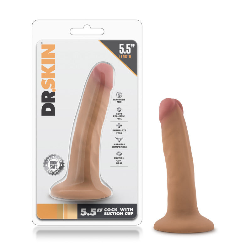 Dr. Skin - 5.5 Inch  With Suction Cup - Mocha