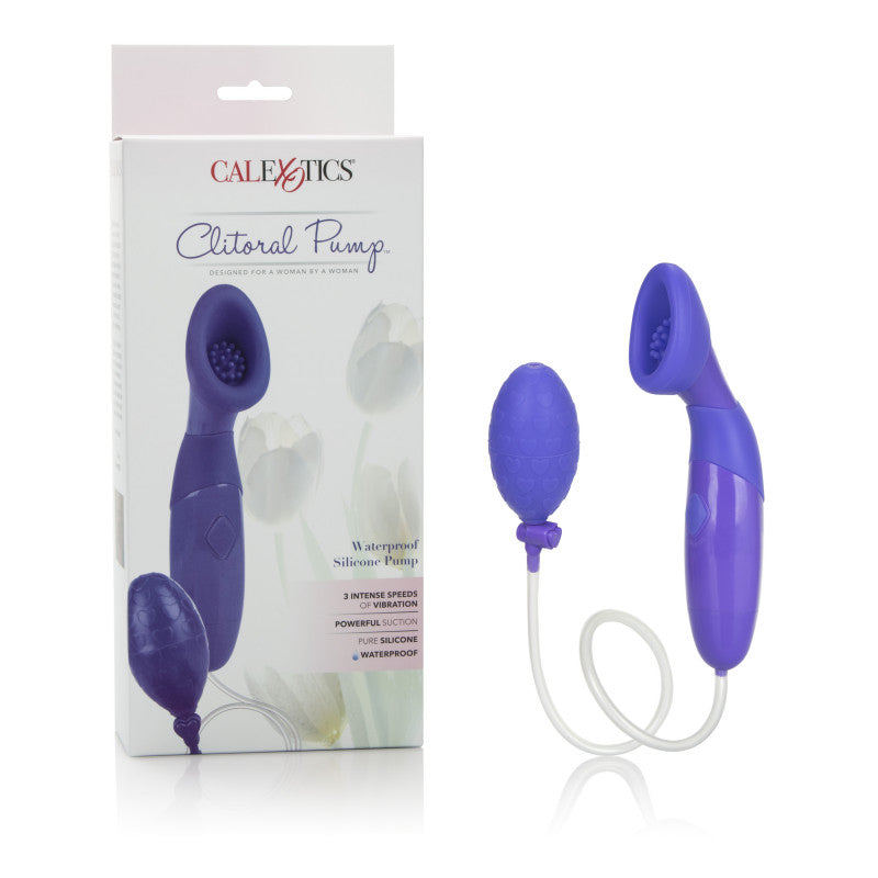 Waterproof Silicone Clitoral Pump - Purple