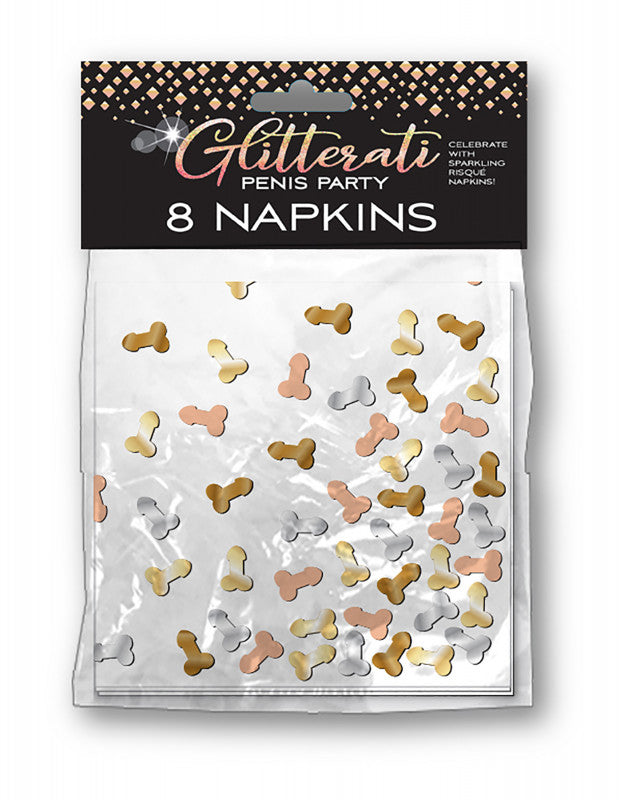 Glitterati  Party Napkins - 8 Count