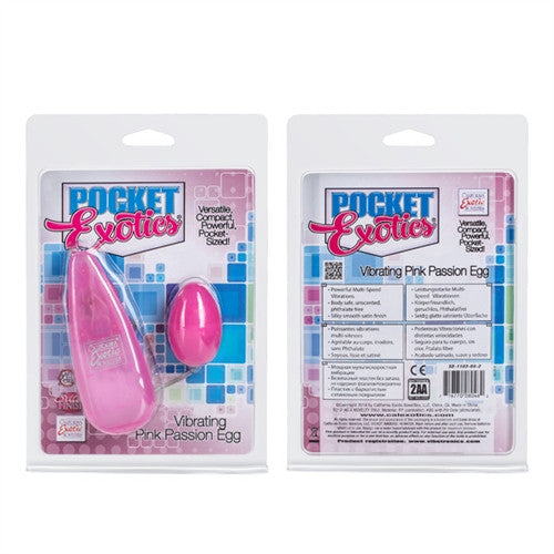 Pocket Exotics Vibrating Pink Passion Egg