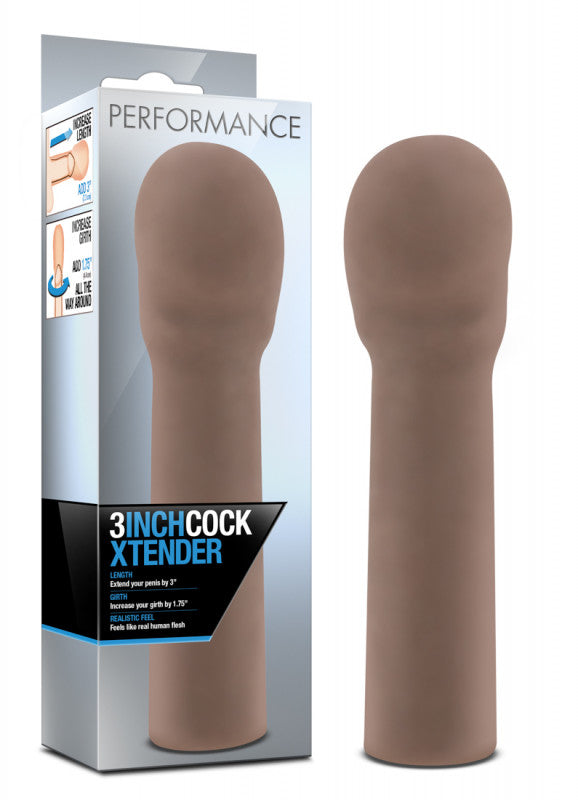 Performance 3-Inch Cock Extender - Brown