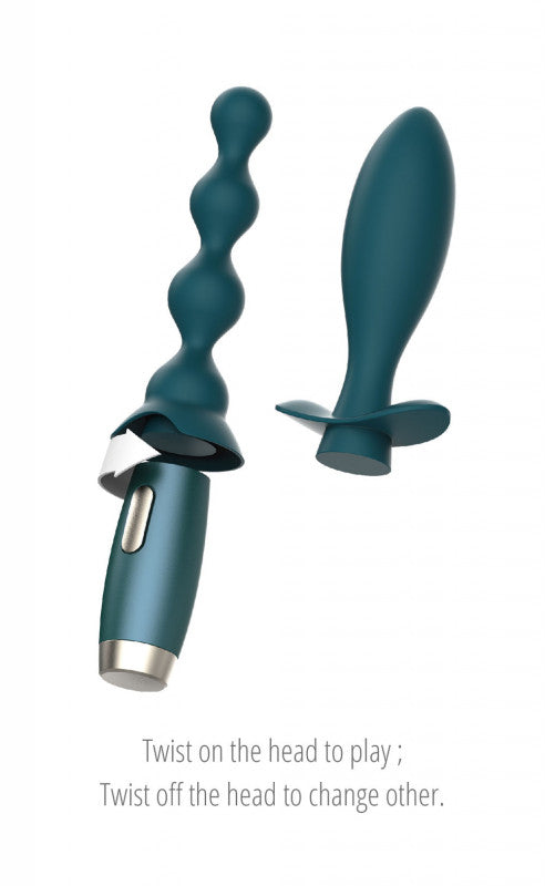 Perks Exo Anal Beads and Plug - Teal