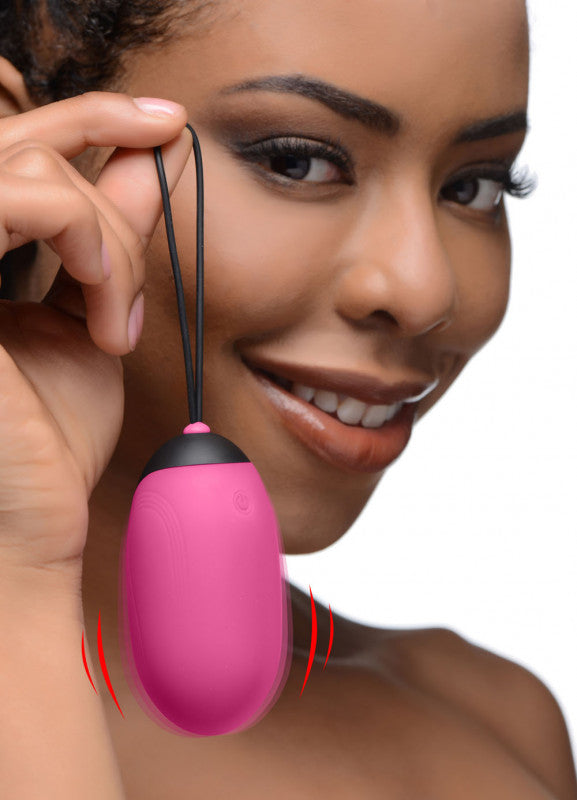 XL Remote Silicone Vibrating Egg - Pink