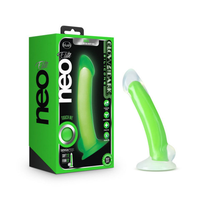 Neo Elite - Glow in the Dark - Omnia - 7 Inch  Silicone Dual Density  - Neon Green