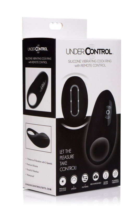 Under Control Vibrating Cock Ring With Remote Control - SomethingSexyPlanet Under Control Vibrating Cock Ring With Remote Control - SomethingSexyPlanet