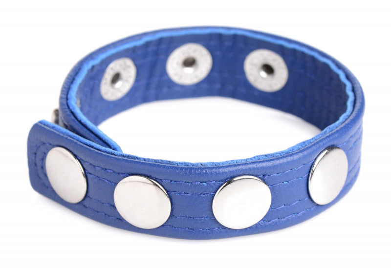 Gear Leather Speed Snap  Ring - Blue