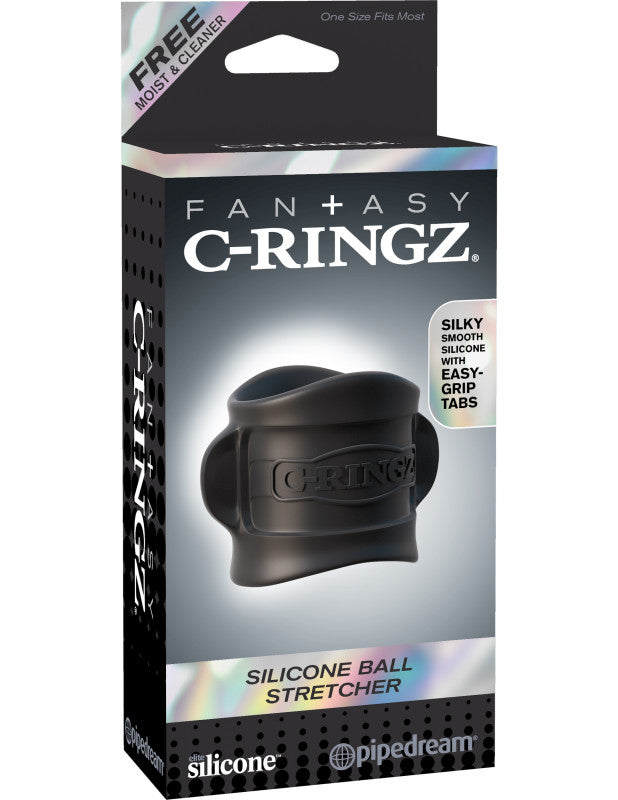 Fantasy C-Ringz Silicone Ball Stretcher - Black