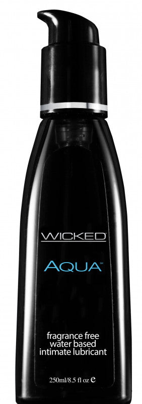Wicked Aqua Fragrance Free Water-Based Lubricant - 8.5 Fl. Oz. / 250 m -  SomethingSexyPlanet