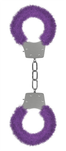 Pleasure Handcuffs Furry - Purple