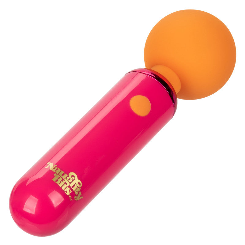 Naughty Bits Home ming Queen Vibrating Wand -  Orange/pink
