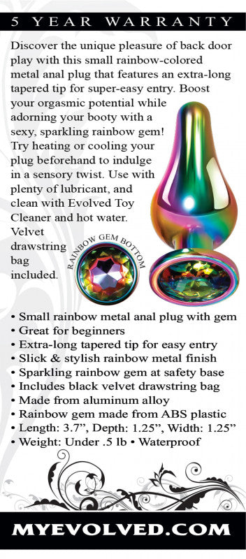 Rainbow Metal Plug - Small