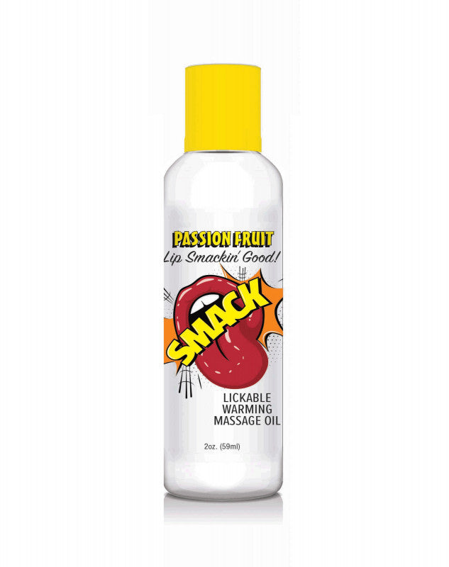 Smack Warming and Lickable Massage Oil - Passion Fruit 2 Oz