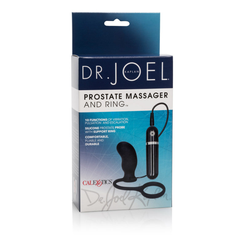 Dr. Joel Kaplan 10-Function Prostate Massager and Ring - Black