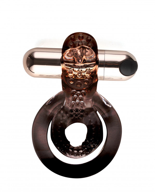 Jayden Vibrating Erection  Ring - Rose  Gold