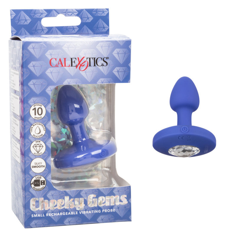 Cheeky Gems - Small Rechargeable Vibrating Probe - Purple