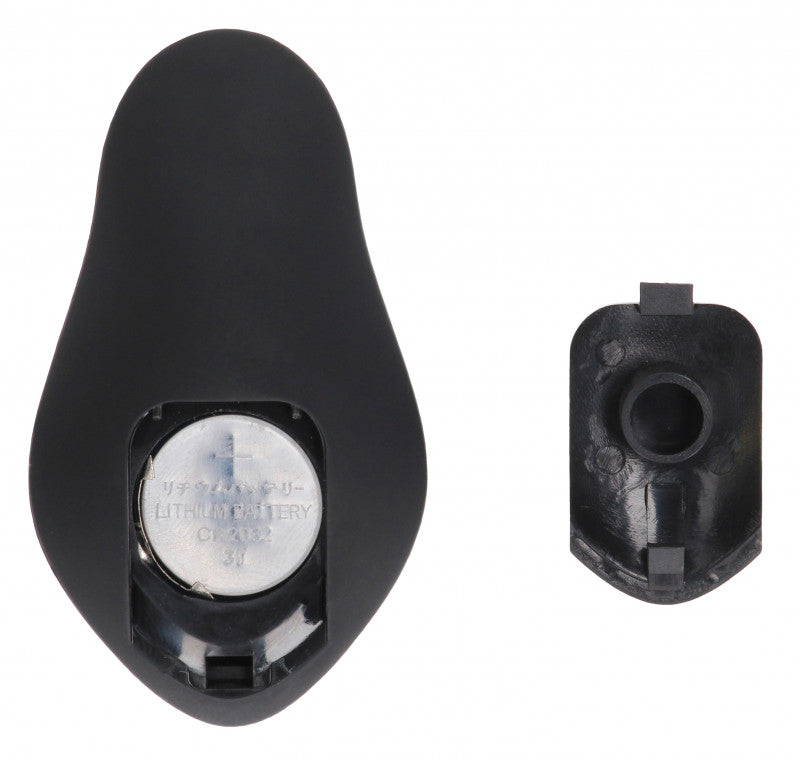 E-Stimulation and Vibration Butt Plug With  Ring and Wireless Remote Control - Black