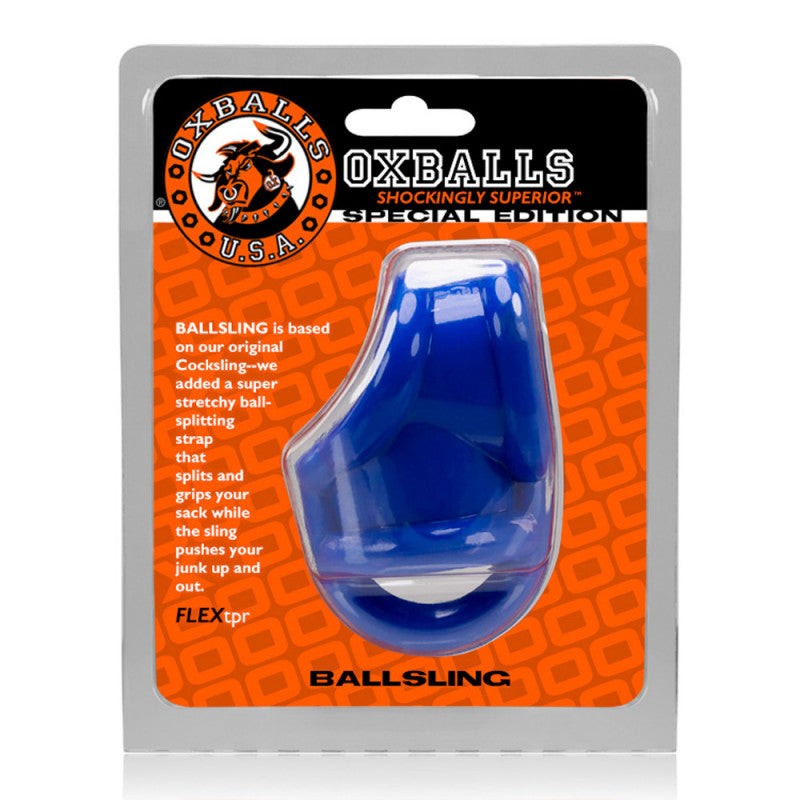 Oxballs Ballsling Sling W / Splittler - Police Blue