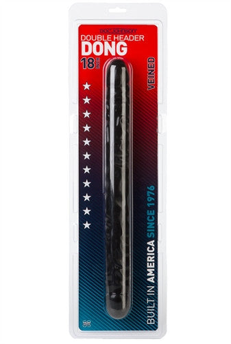 Veined Double Header 18-Inch - Black
