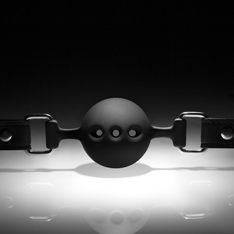 Noir - Breathable Silicone Ball Gag - Black