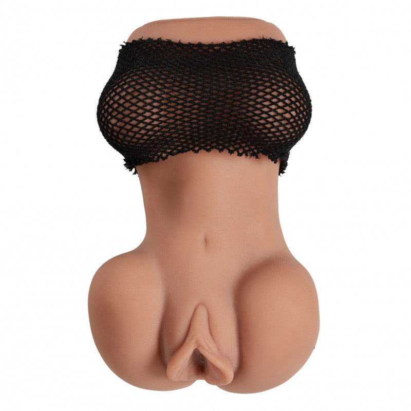 Cloud 9 Mini Body Dual Stroker Pleasure  and Rear - Tan