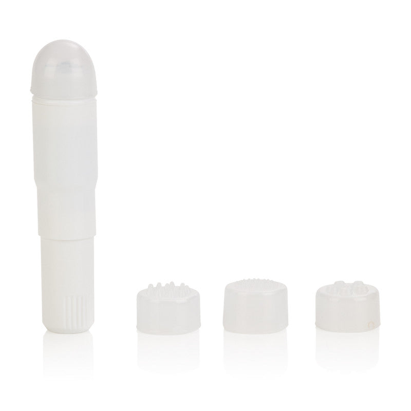 Compact Waterpro™ Personal Travel Massager With 4 Tips White