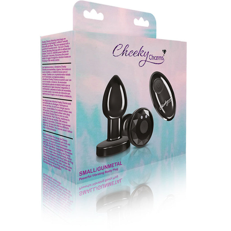 Cheeky Charms - Rechargeable Vibrating Metal Butt Plug With Remote Con -  SomethingSexyPlanet