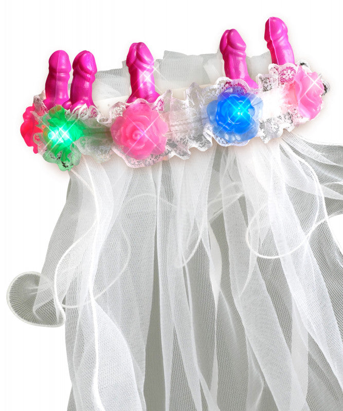 Bachelorette Party Favors Light-Up Pecker Veil