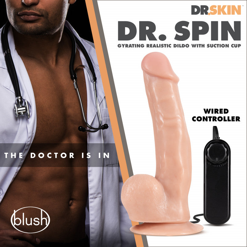 Dr. Skin - Dr. Spin - 8 Inch Gyrating   - Vanilla